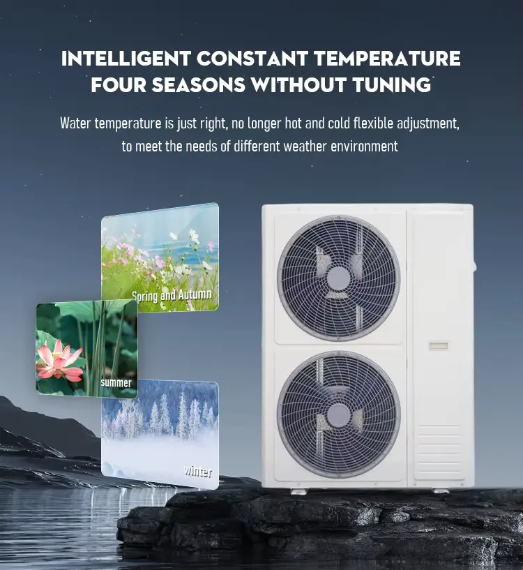 Most Advanced Heat Pump Energy Saving R32r410a Dc Inverter Water Water Heat Pump For Swimming Pool